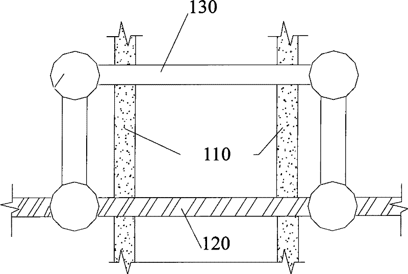 Underground continuous wall construction method of city-across pipeline