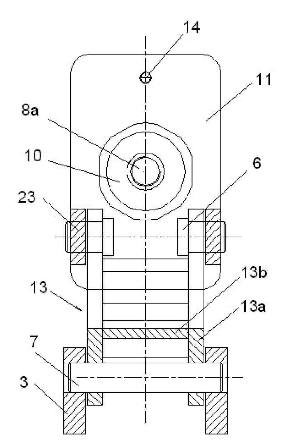 Assembly and disassembly device for elliptical manhole cover plate of pressure vessel