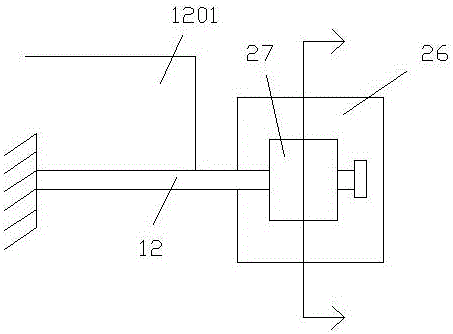 Shock absorption type installing assembly provided with rolling wheels and used for outdoor advertising board