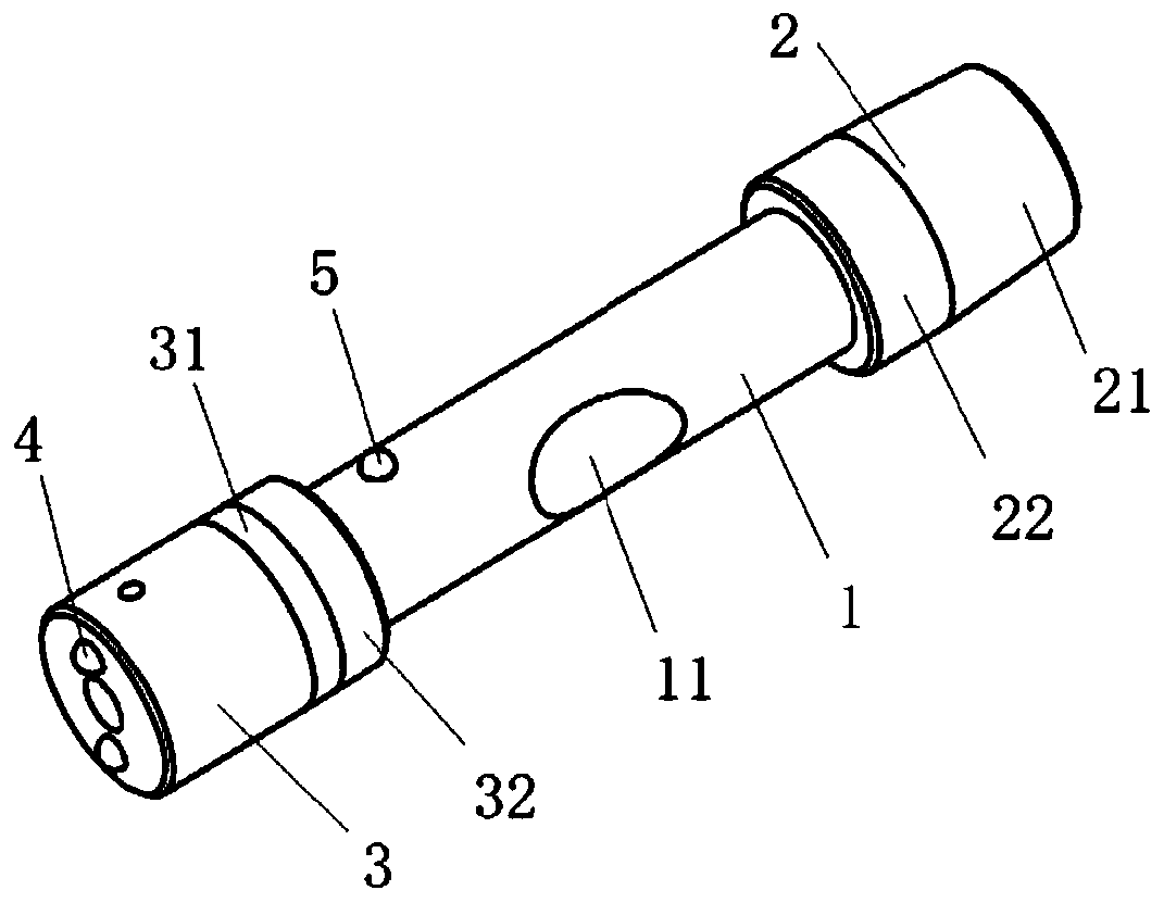 Graphite hole detection device