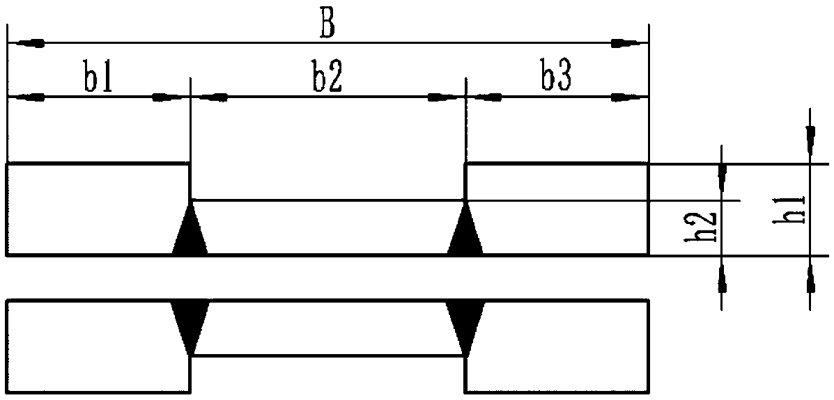 Rolling method for preventing transverse variable-thickness plate strips from generating defects