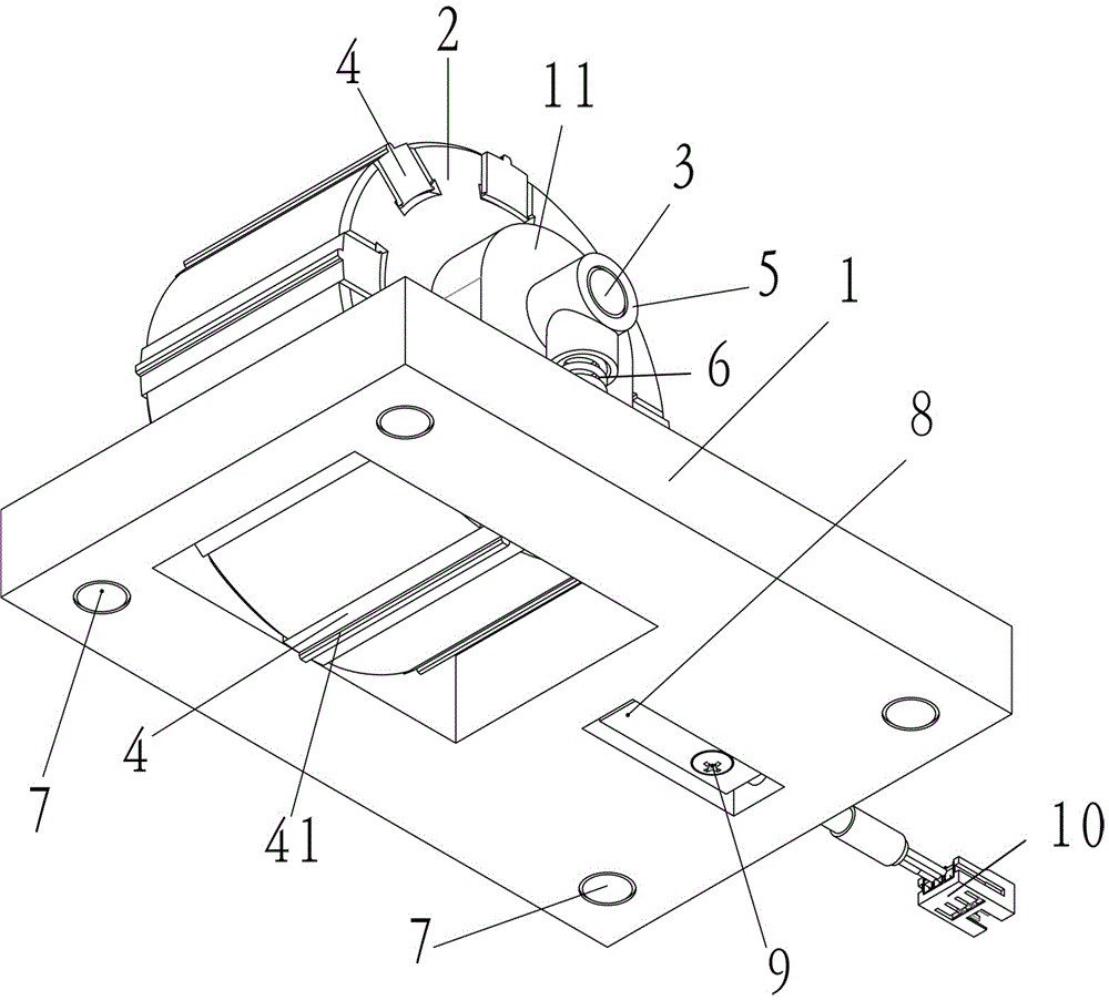 Needle Plate Insertion Groove Detecting Device in Flat Knitting Machine