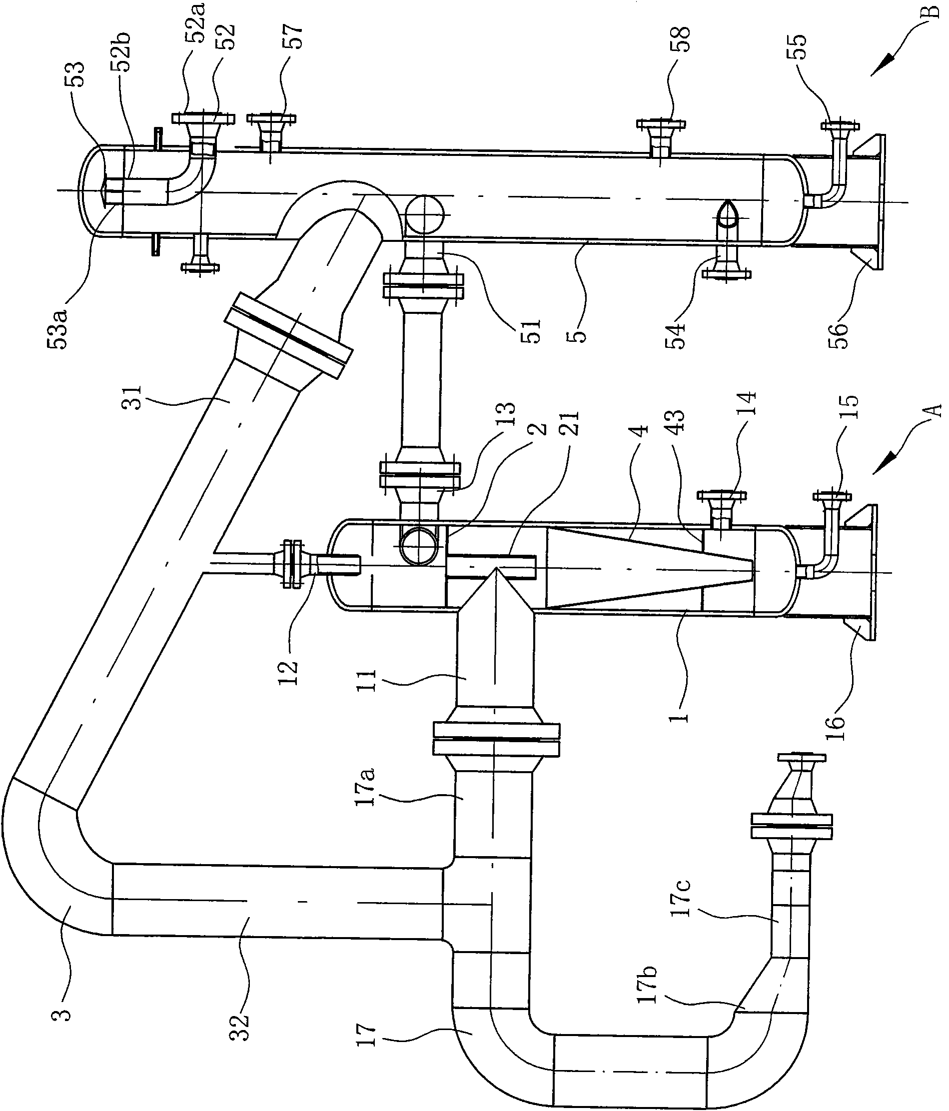 Gas-oil-water separation system