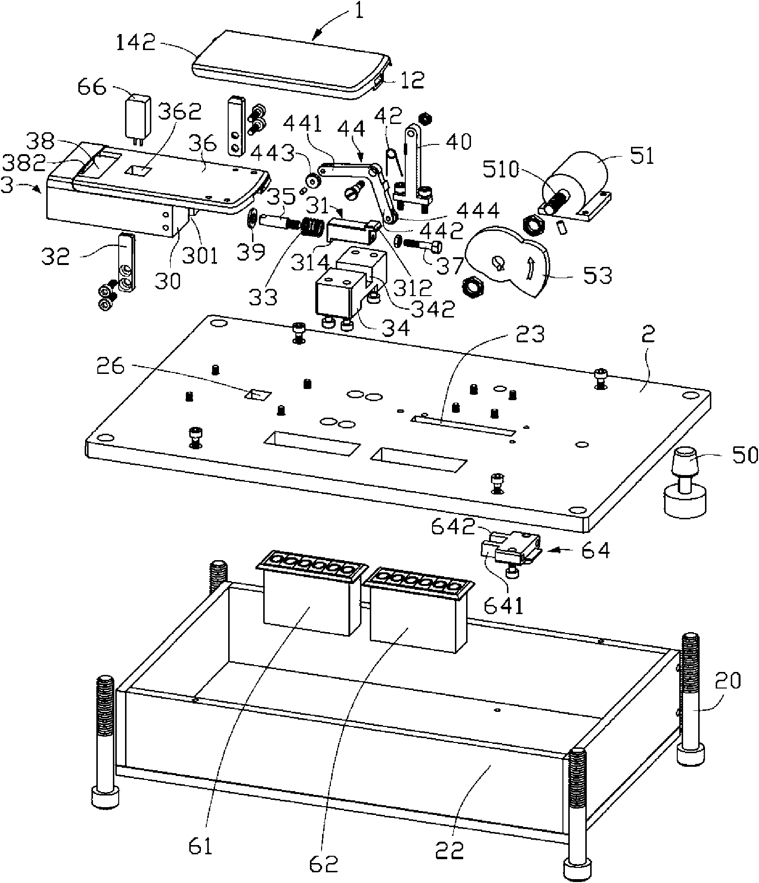 Mechanical life test device