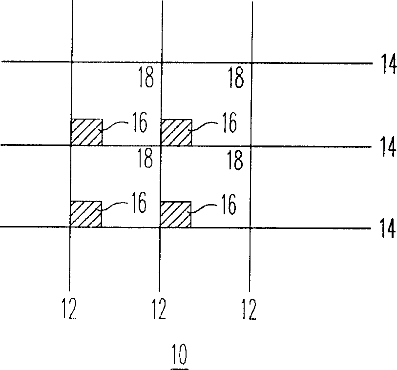 Display array, multi-layer complementary wire structure and mfg. method