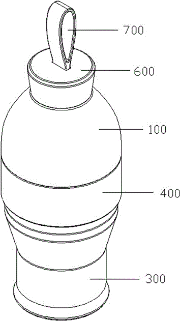 Portable water purifying bottle and using method thereof