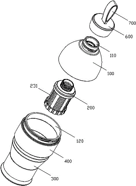 Portable water purifying bottle and using method thereof
