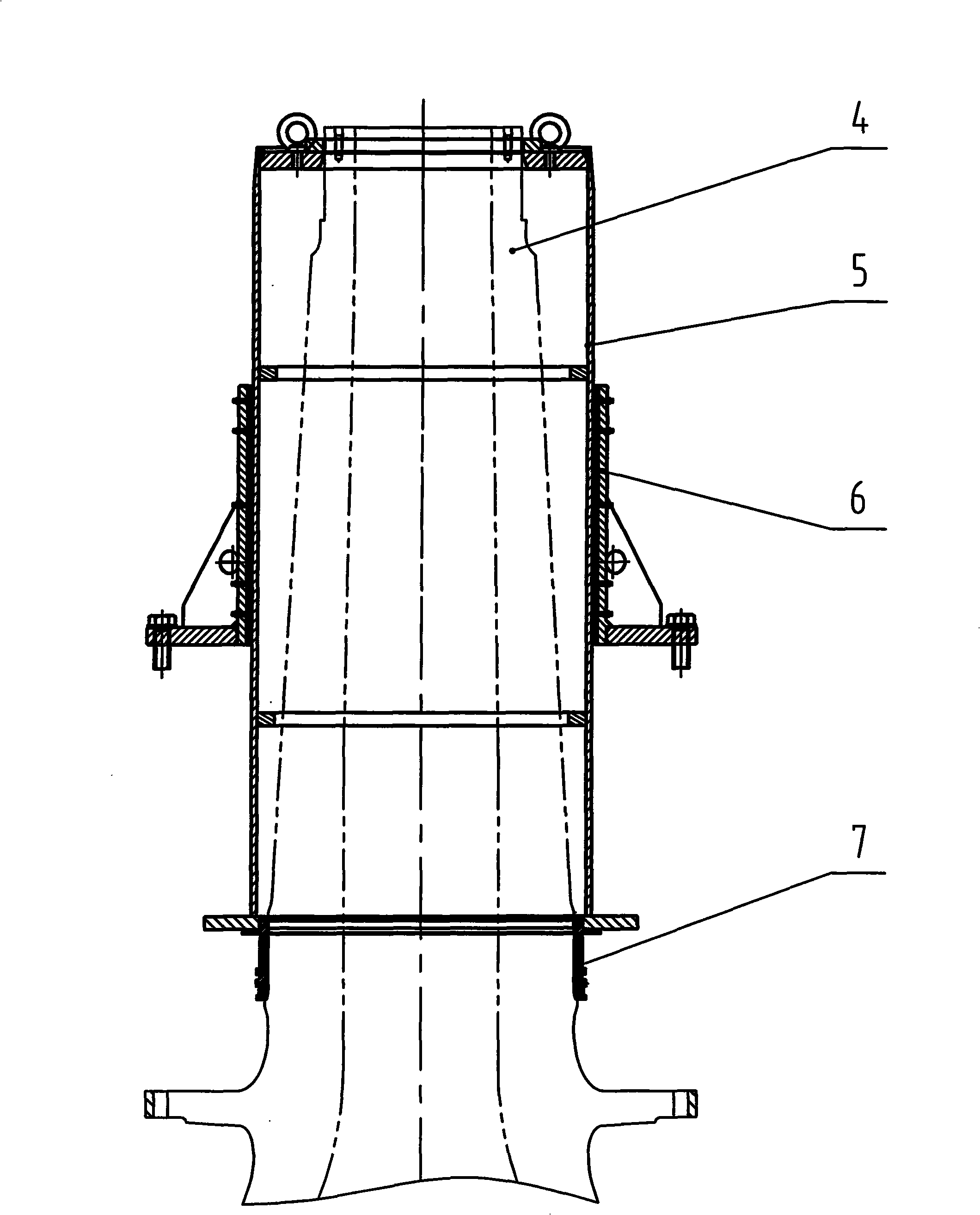 Assembling method and device for stator and rotor of generator