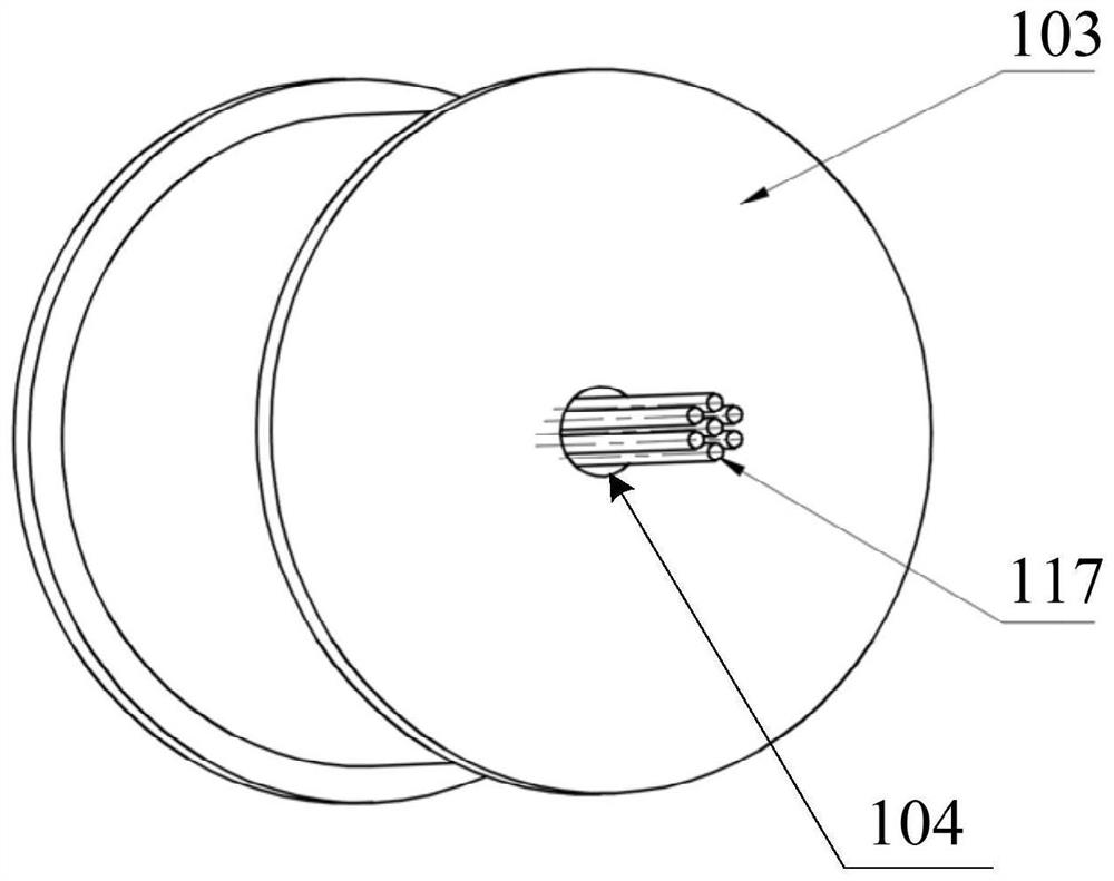 Wire harness wall-passing structure and installation method thereof