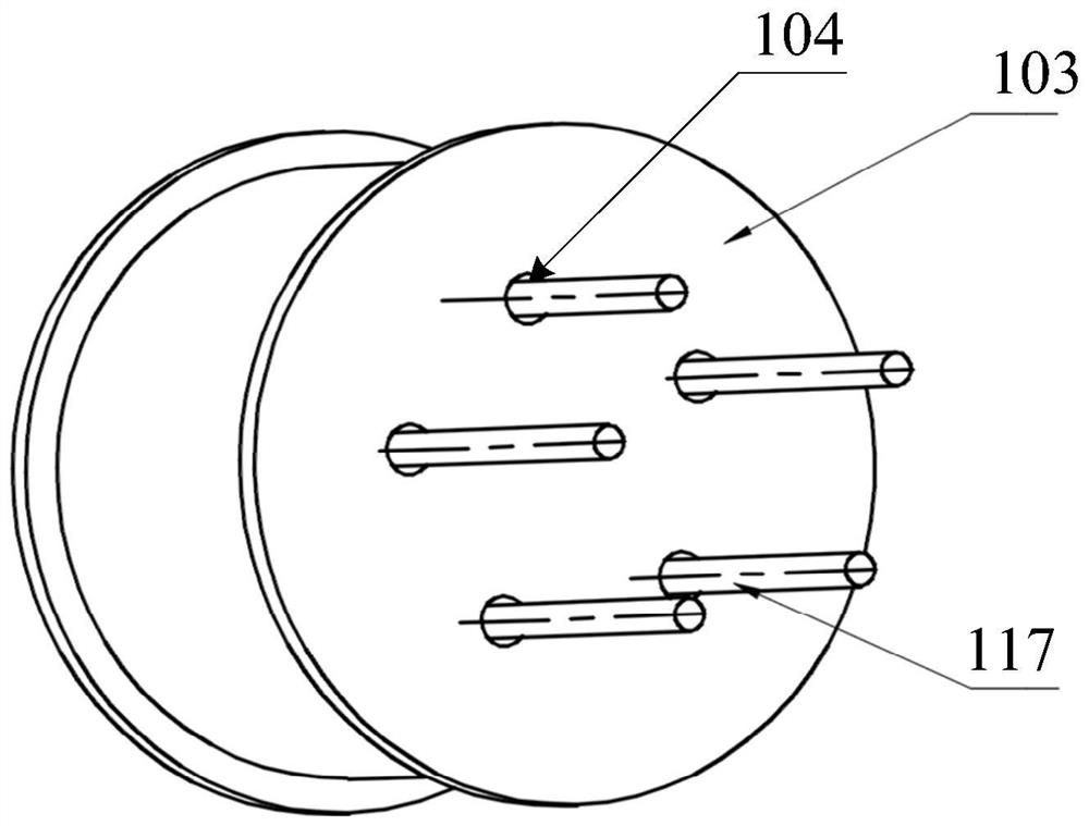 Wire harness wall-passing structure and installation method thereof