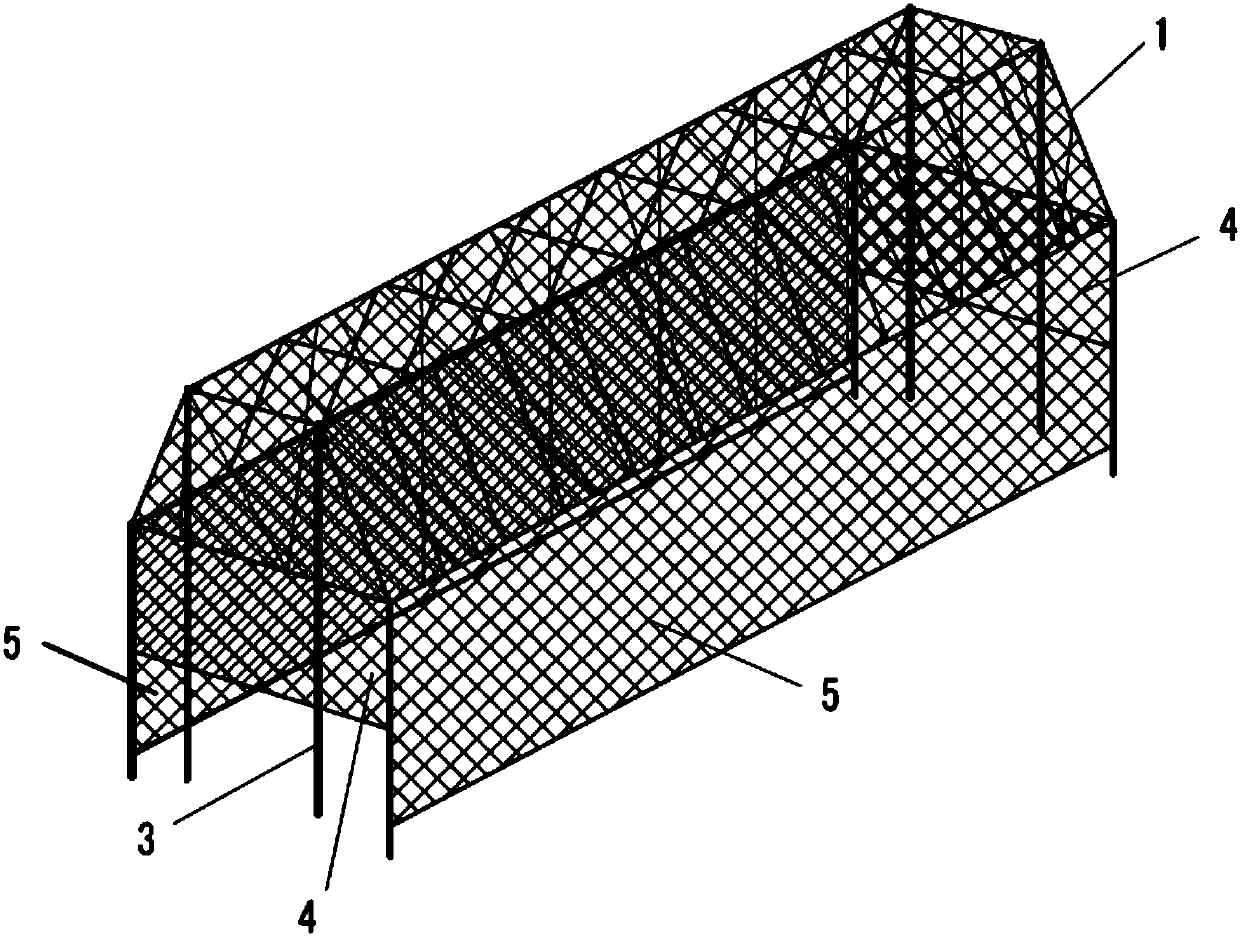 A submersible control dam made of basalt fiber composite material