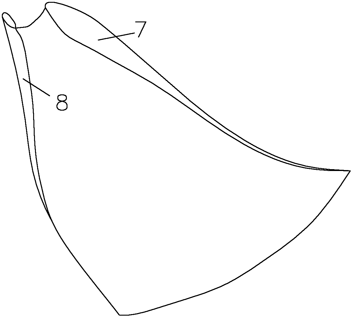 Mixed-flow type water turbine for increasing survival rate of fishes