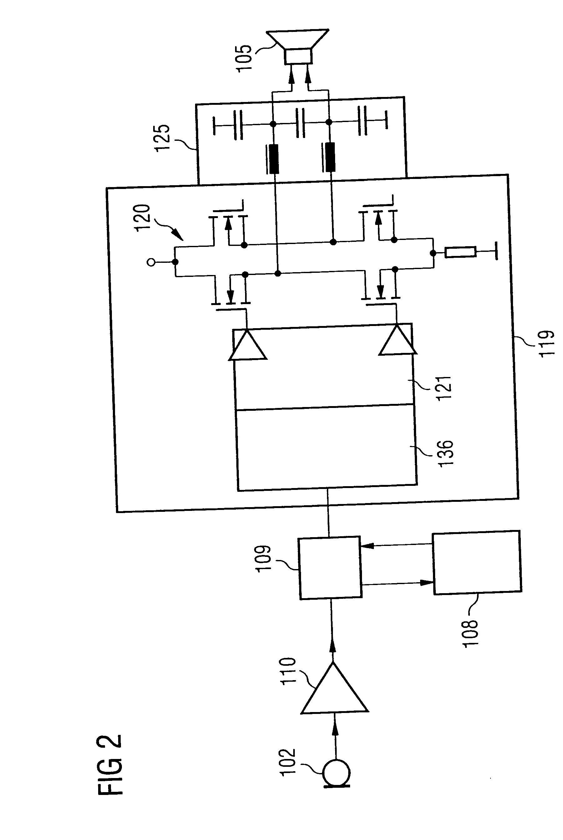 Drive circuit, device, and method for suppressing noise, and use