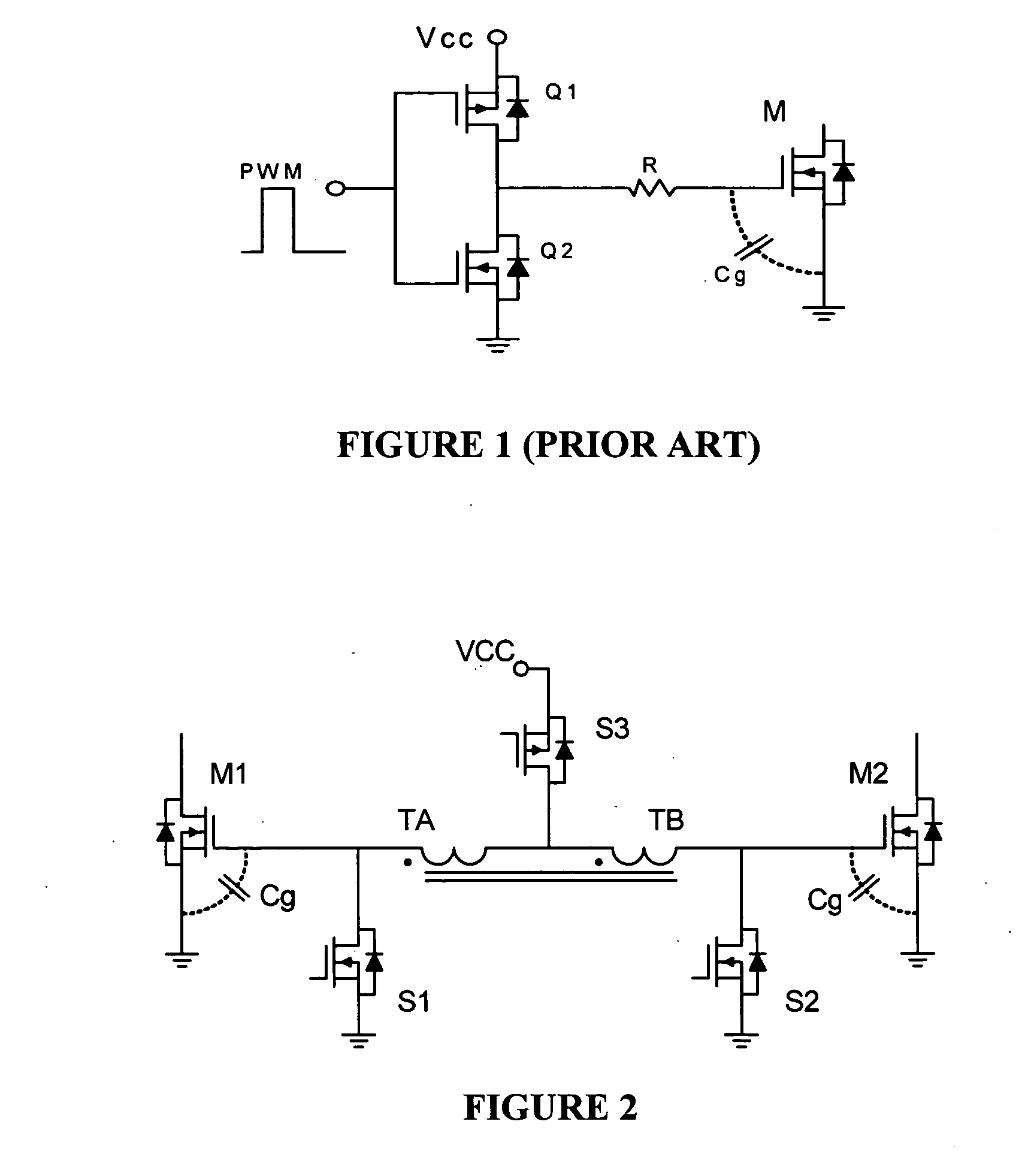 Resonant gate drive circuit with centre-tapped transformer