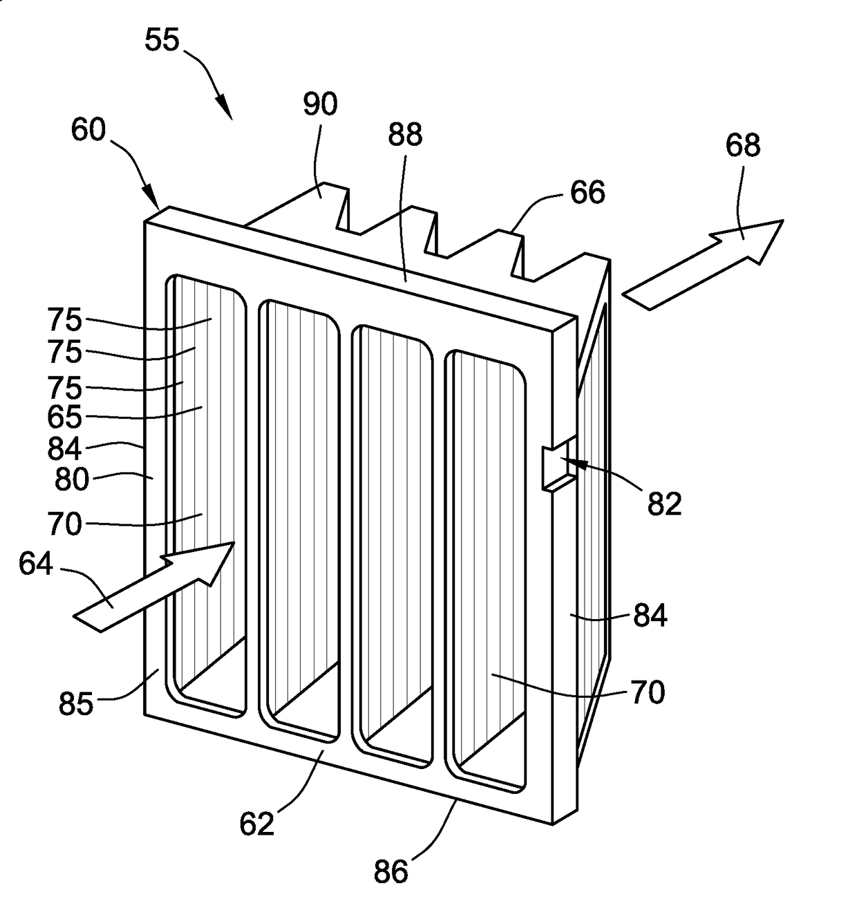 Devices and methods for aligning filters in a holding frame