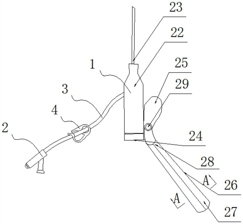 Micro-fluidic flip type venous indwelling needle