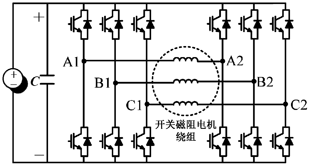 Thyristor-based magnetic field modulation switched reluctance motor driving system and control method