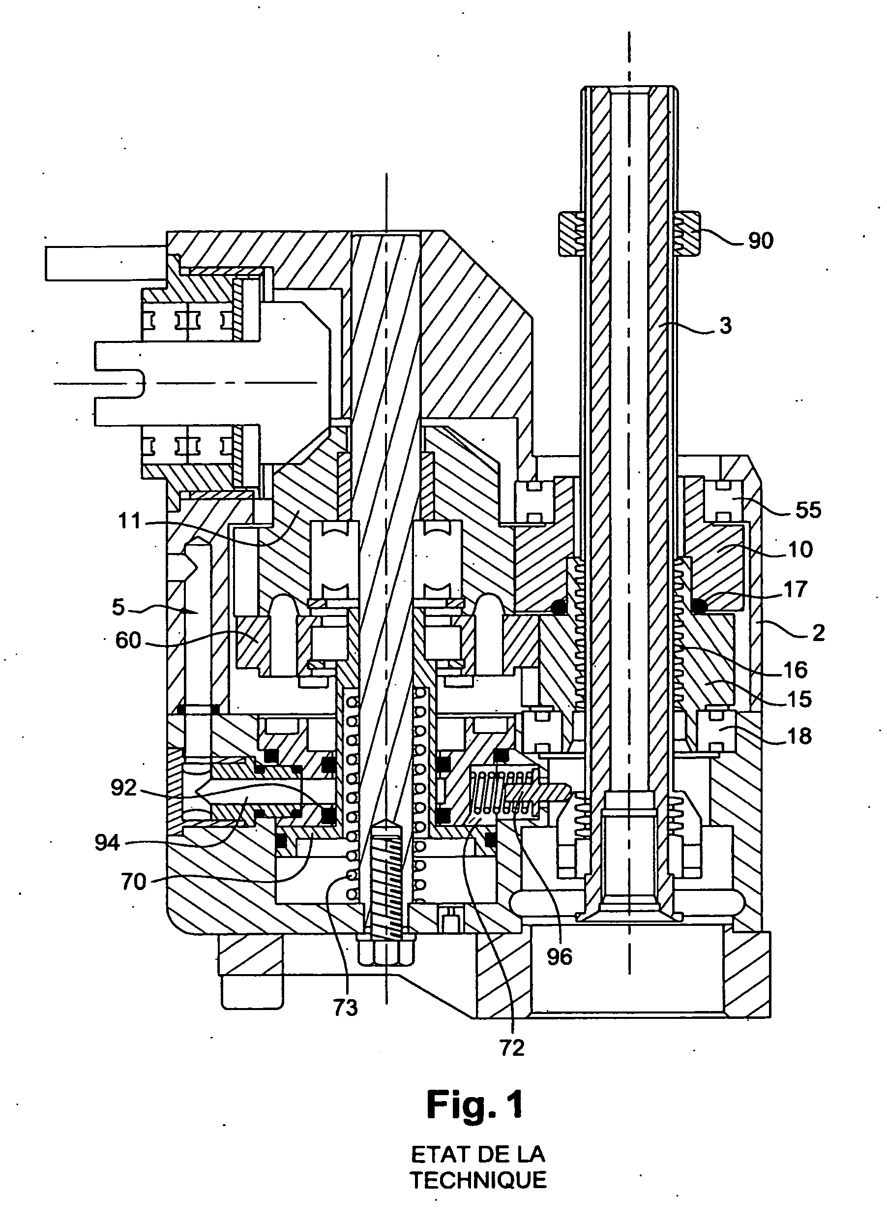 Axial machining device