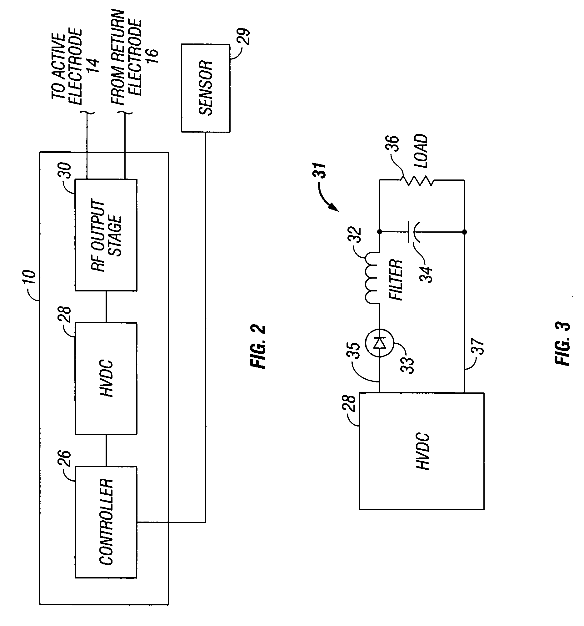 Circuit and method for reducing stored energy in an electrosurgical generator