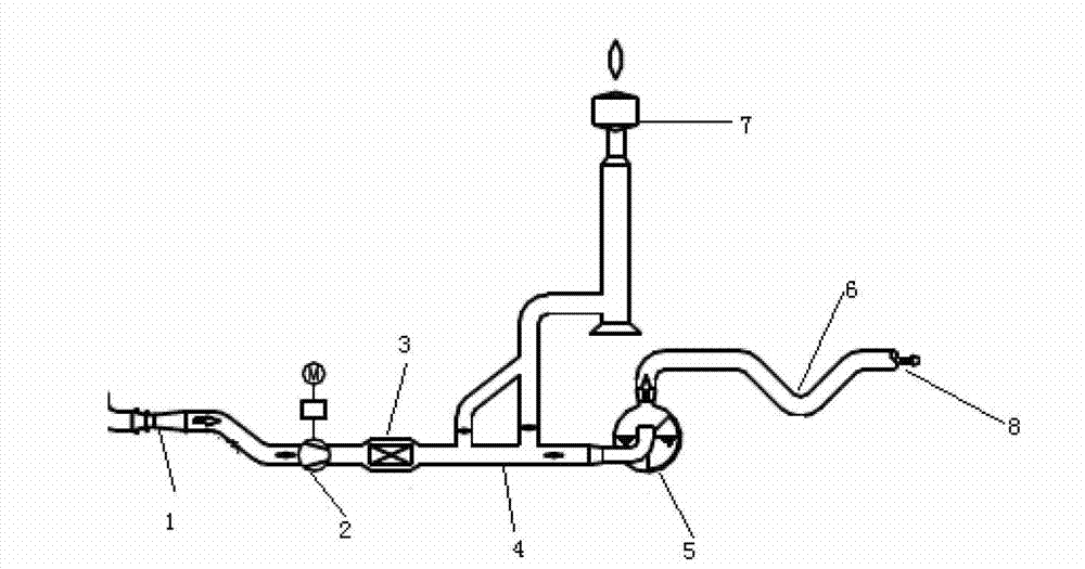 Method for increasing recovery rate of converter gas