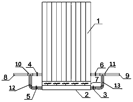 Water-driven heat exchange enhanced type heating radiator