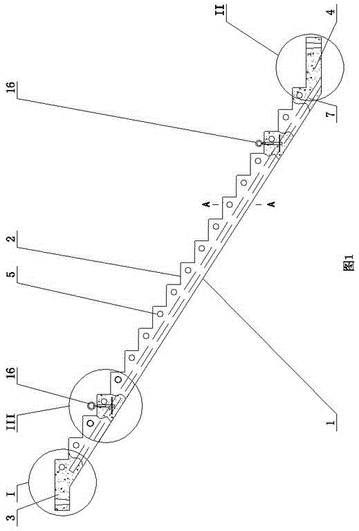 Prefabricated hollow staircase