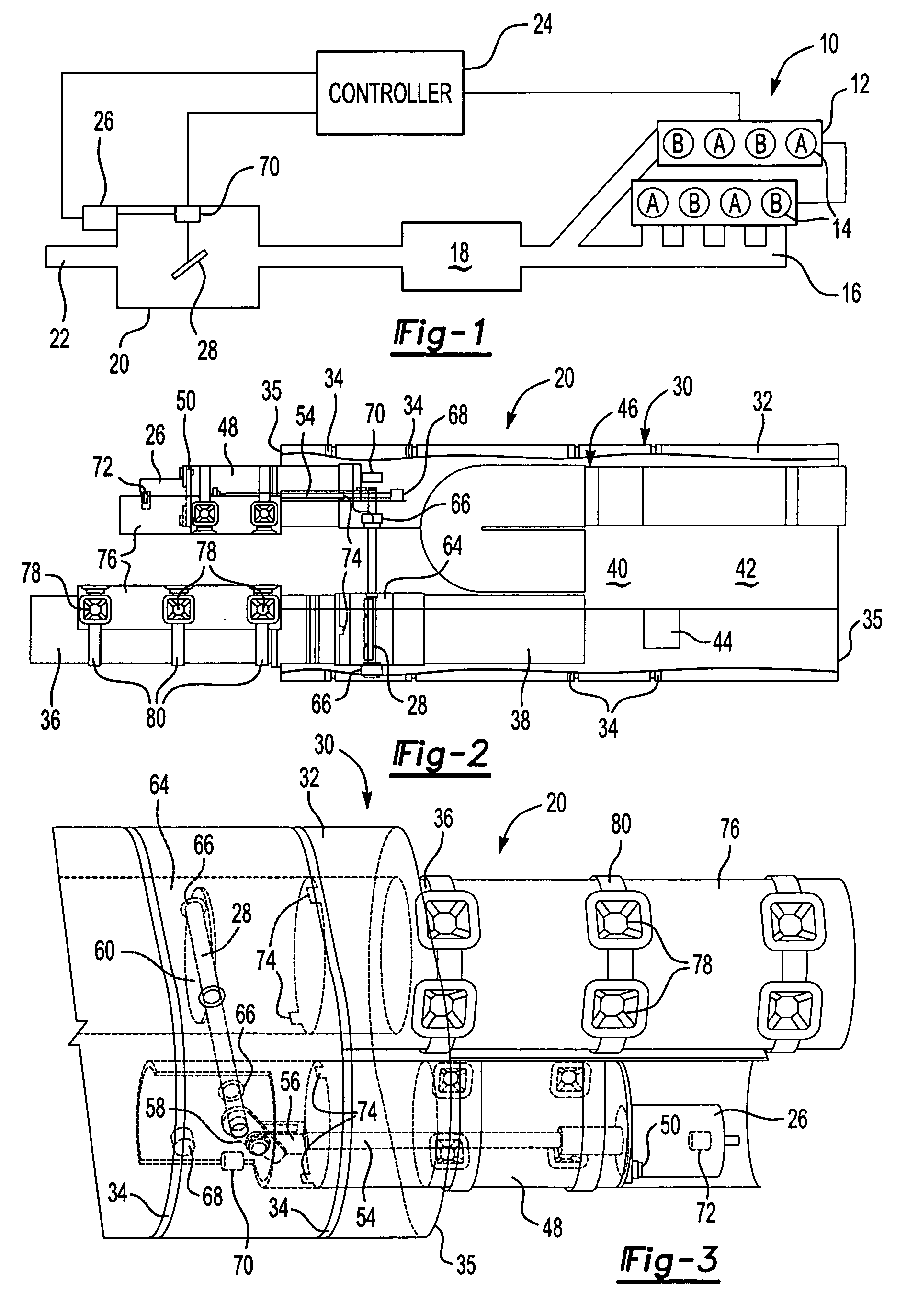 Electrically controlled in-muffler exhaust valve for use during cylinder deactivation