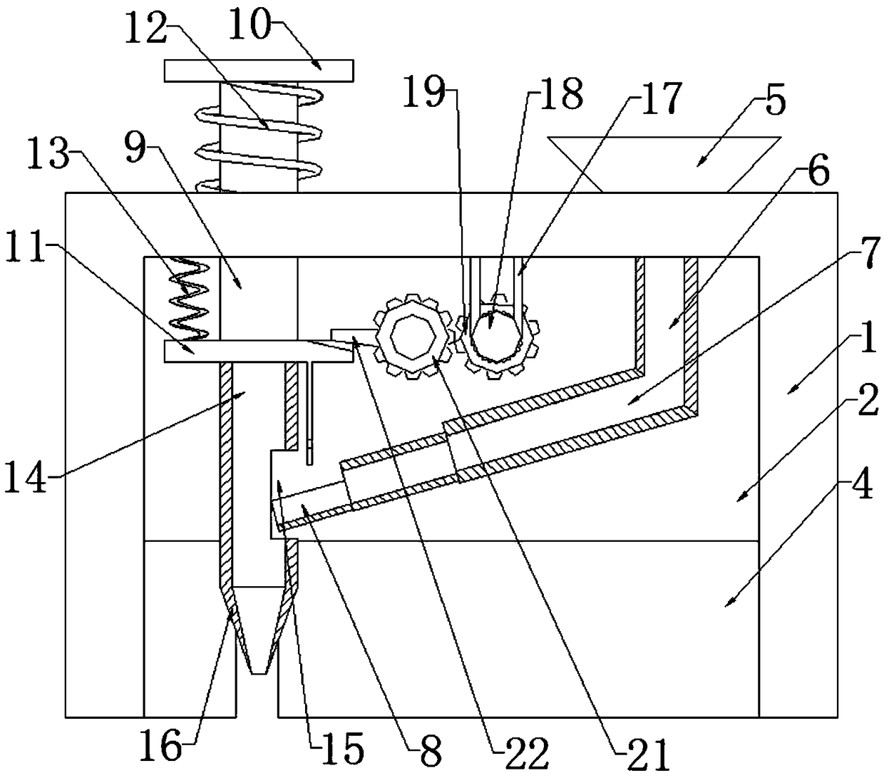 Planting cutting device