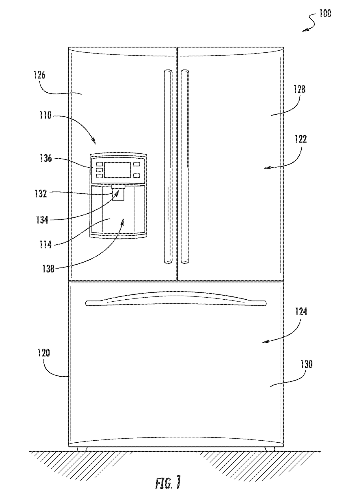 Mixed matrix membrane filtration device for an appliance