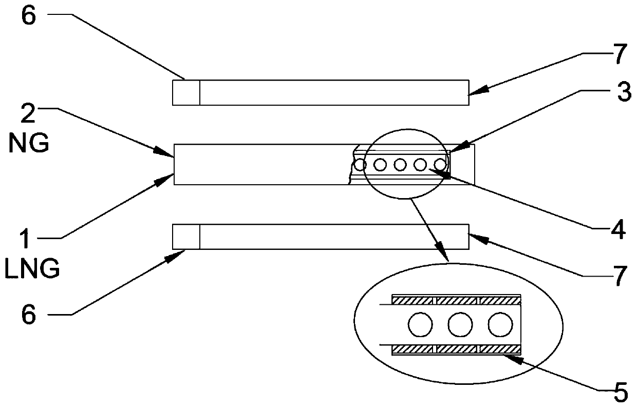 LNG cold energy temperature difference power generation system based on seawater gasifier