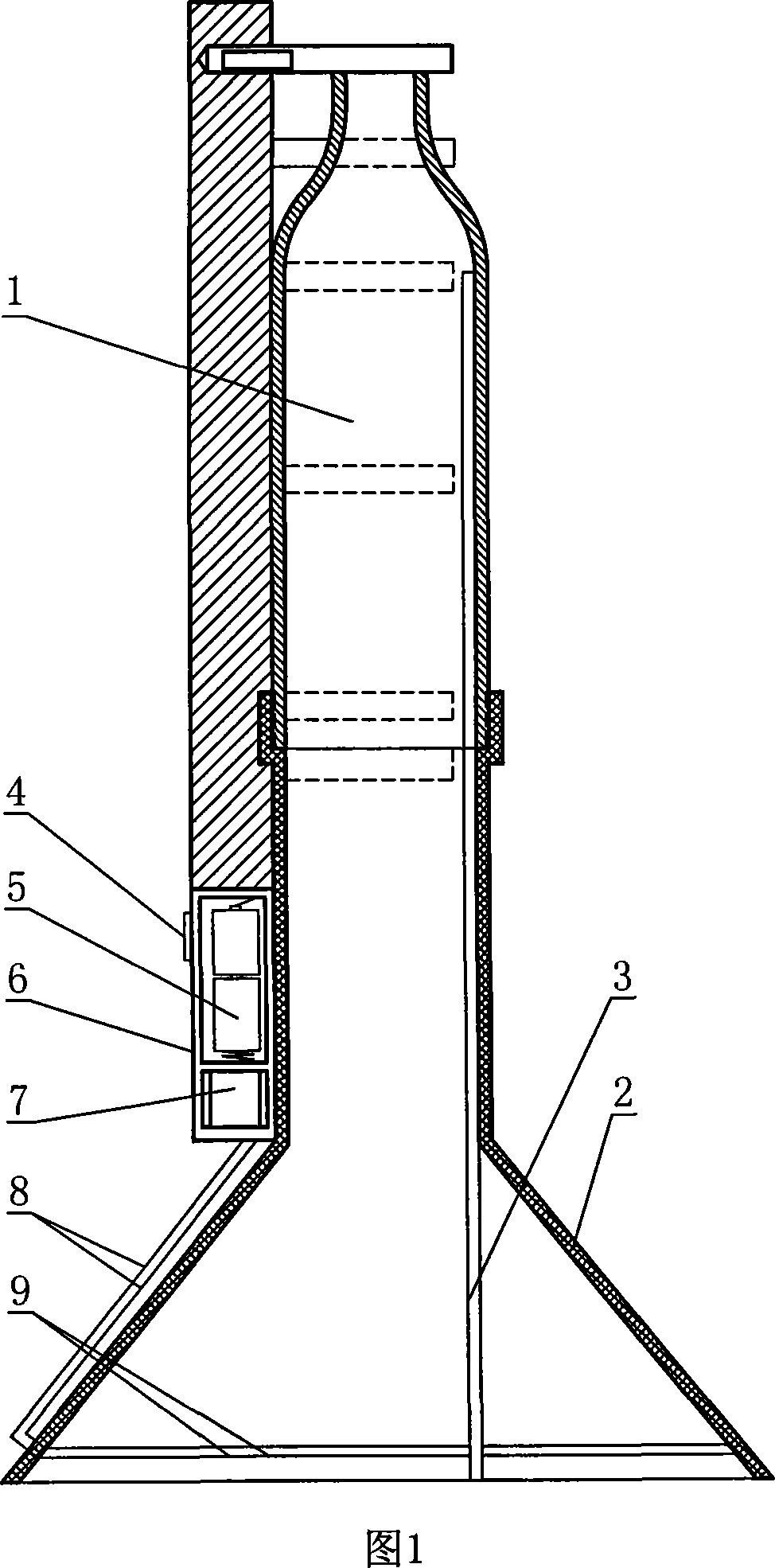 Experimental rat catching and fixing device