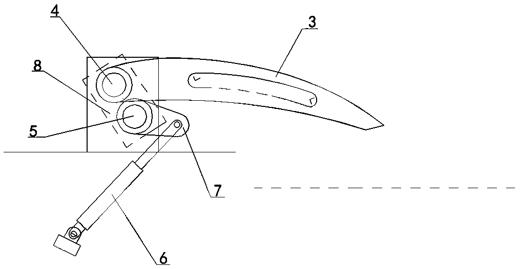 A stacking device for corrugated cardboard