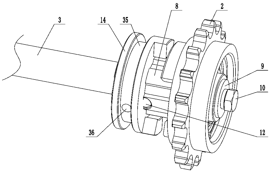 Anti-movement engaging and disengaging mechanism of seed-sowing machine