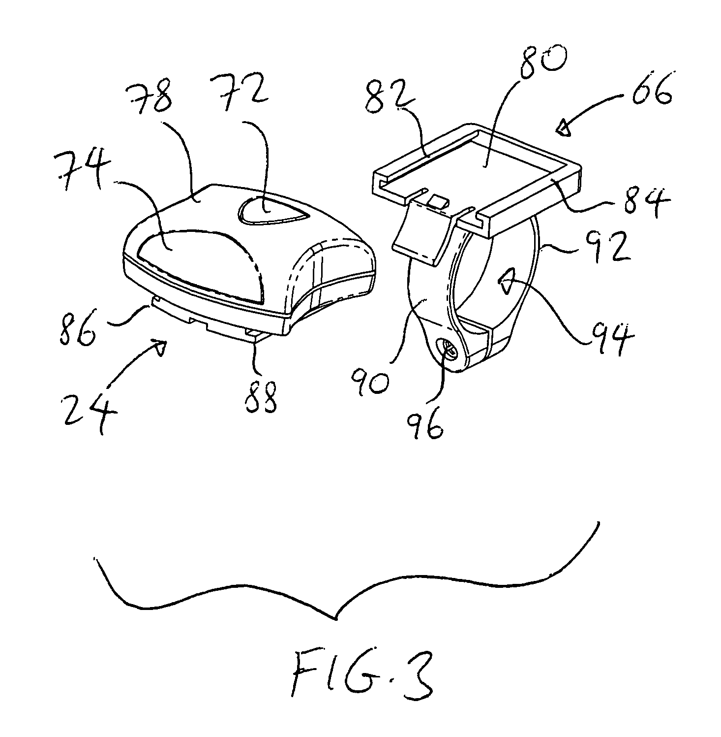 Motorcycle communication system with radar detector, and mounting assemblies therefor