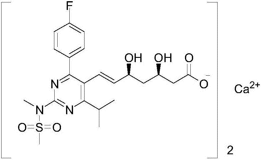 Synthesis method of rosuvastatin calcium intermediate