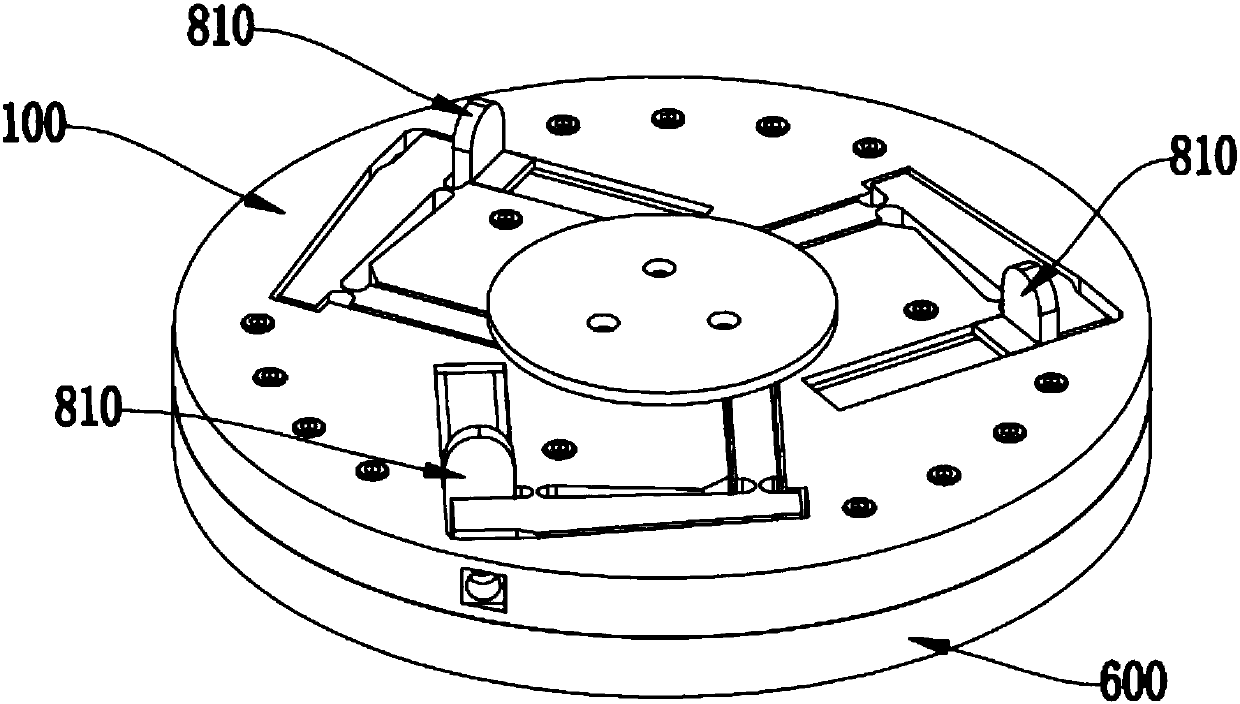 A flexible hinge-guided plane xyθ three-degree-of-freedom precision compensator