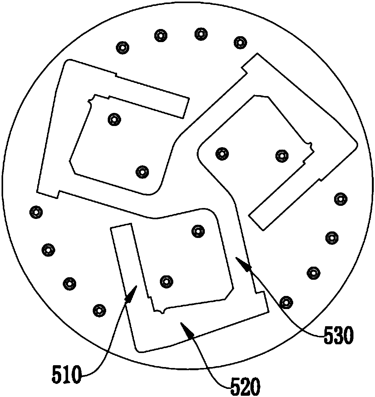 A flexible hinge-guided plane xyθ three-degree-of-freedom precision compensator