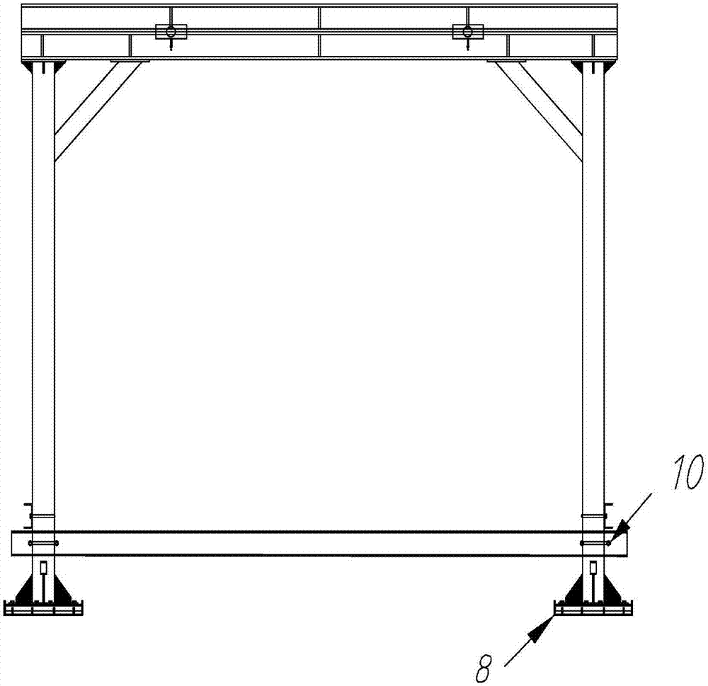 Horizontal and vertical integrated transportation hoisting device for large-scale electromechanical equipment