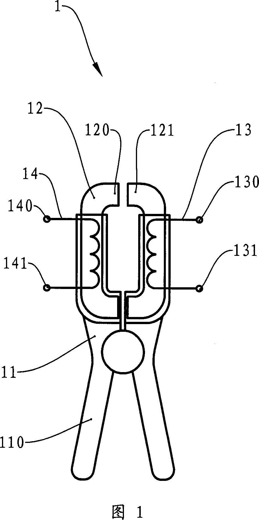 Forcipated mutual-inductor, forcipated ammeter and verification method of forcipated ammeter
