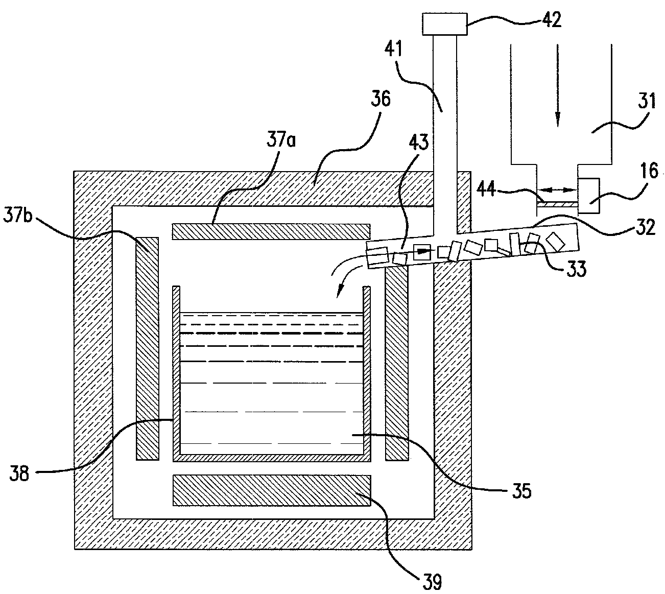 Method for producing a monocrystalline or polycrystalline semiconductore material