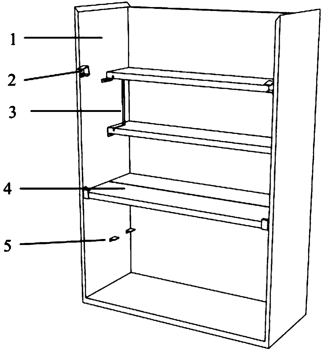 A bookcase with variable compartments
