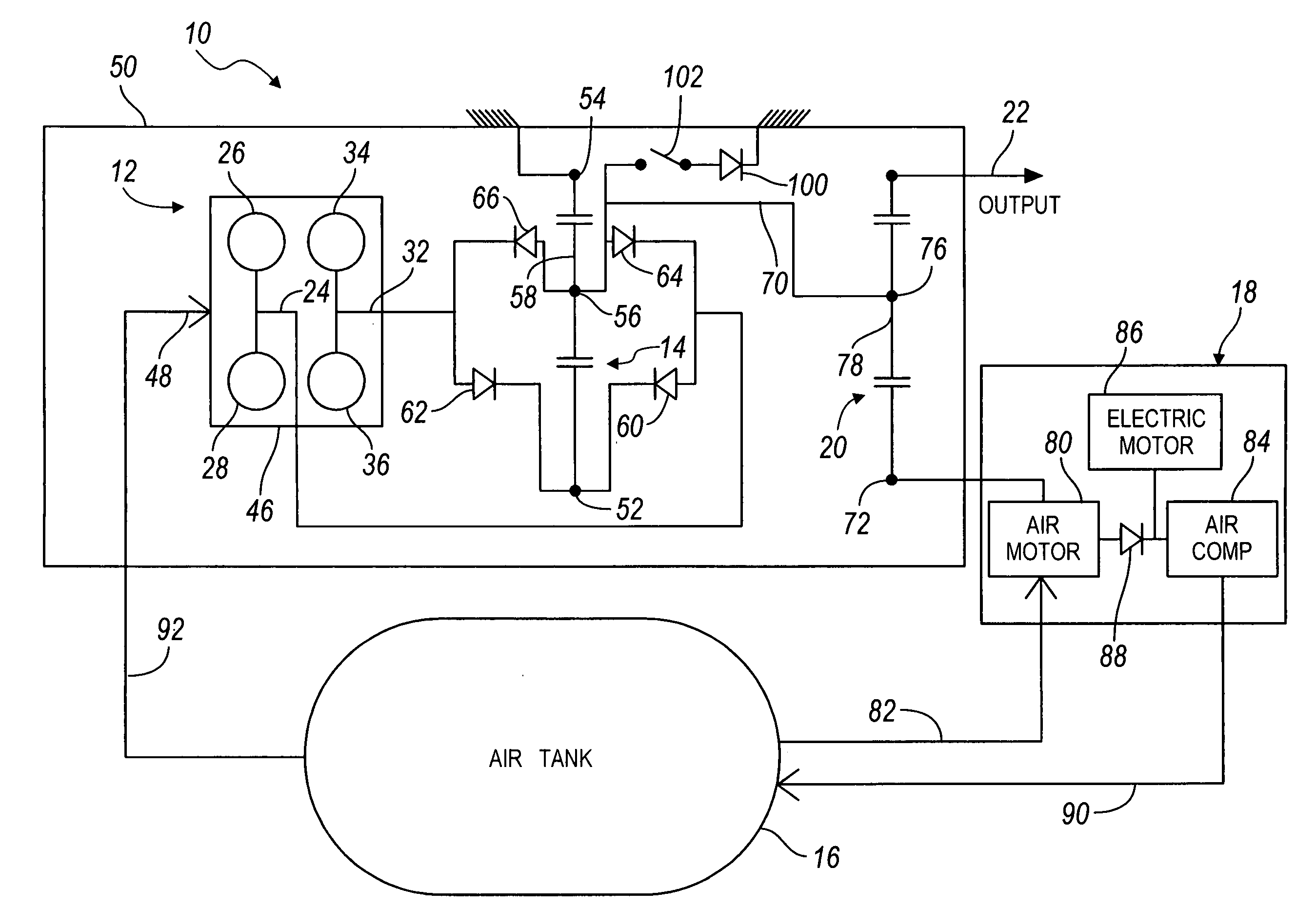 Powertrain including a rotary IC engine and a continuously variable planetary gear unit