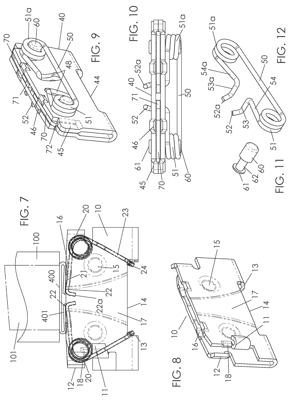 Flat clinch anvil assembly