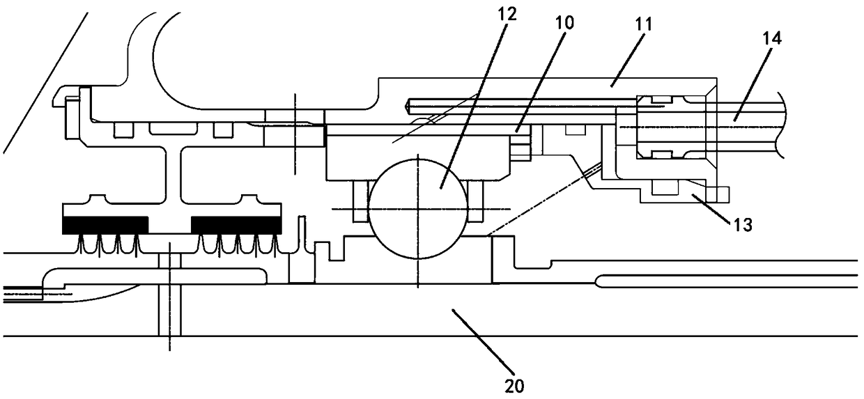 Axial force pre-loading structure of deep groove ball bearing in engine rotor fulcrum