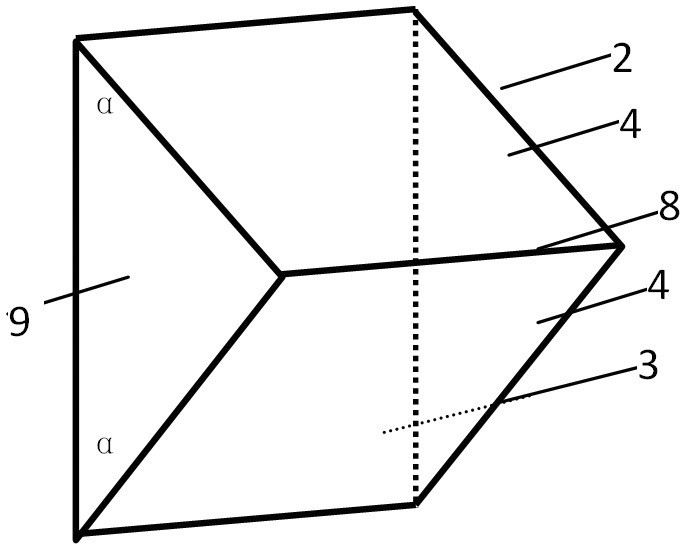 The Method of Measuring the Refractive Index of Materials by Irradiating the Edge and Bottom of a Double Prism