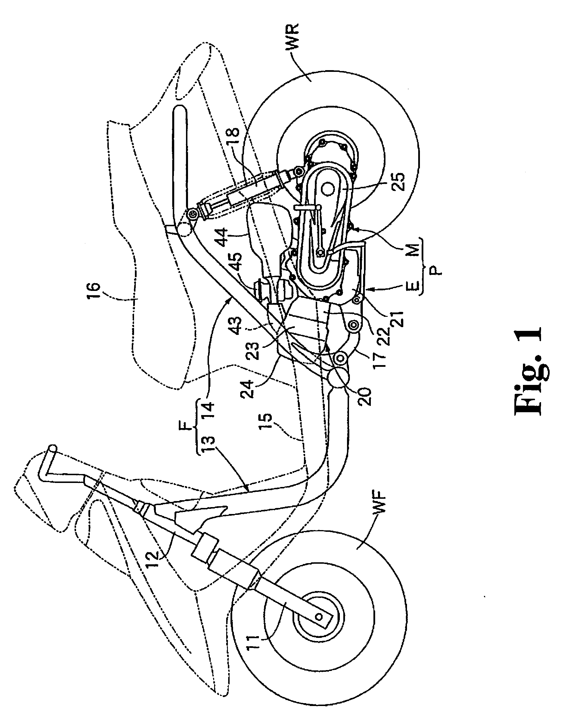 Lubricating device for engine
