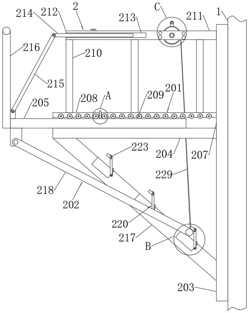 Small-spacing separation type thin-wall pier construction device