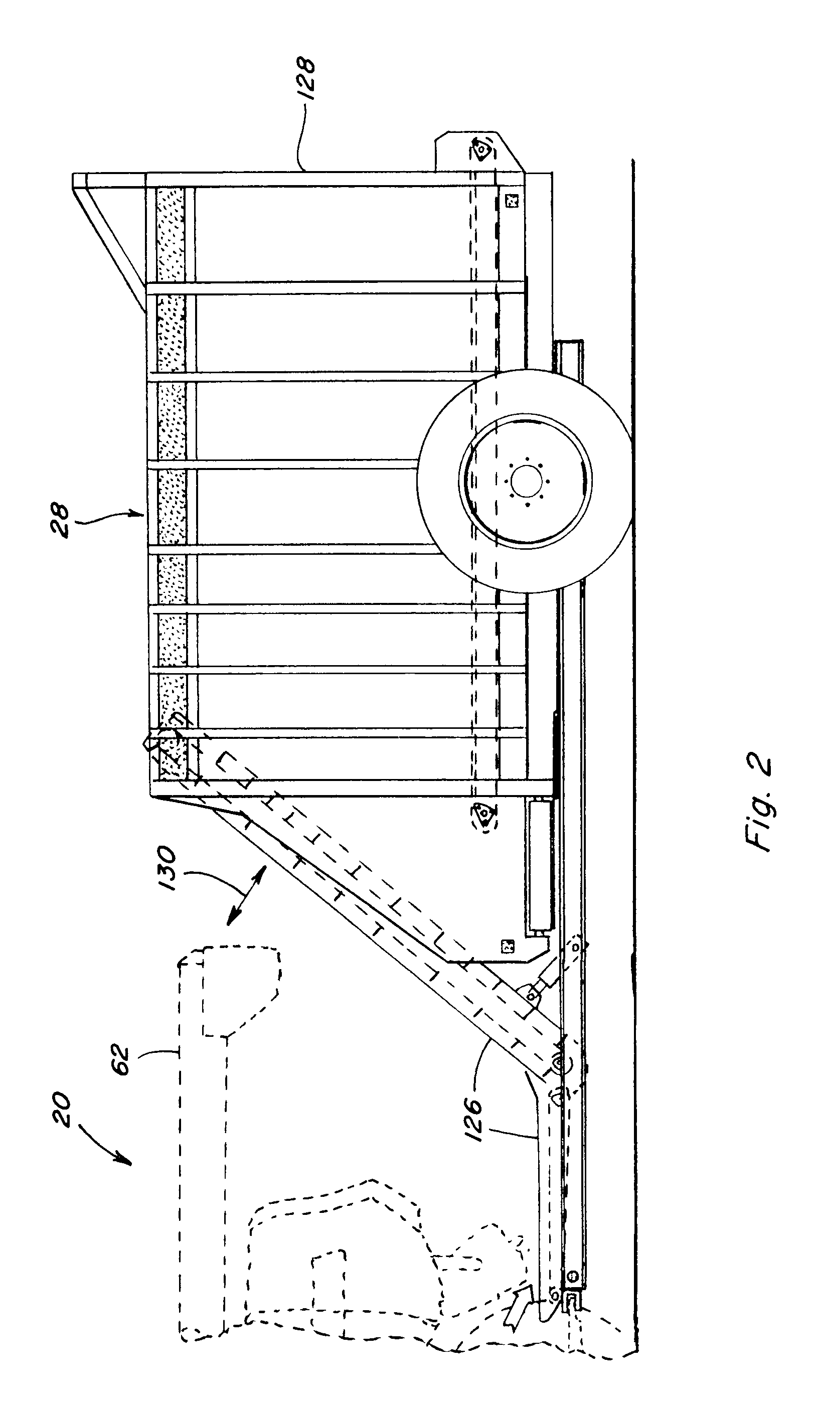 Agricultural combine with internal cob de-husking apparatus and system