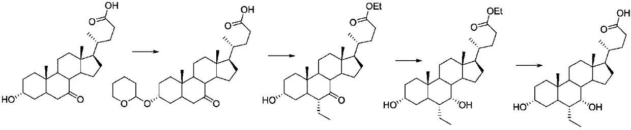 Obeticholic acid derivative and obeticholic acid preparation method