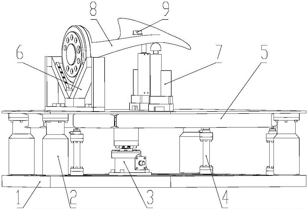 Device and method for measuring center of gravity of paddle of controllable-pitch propeller